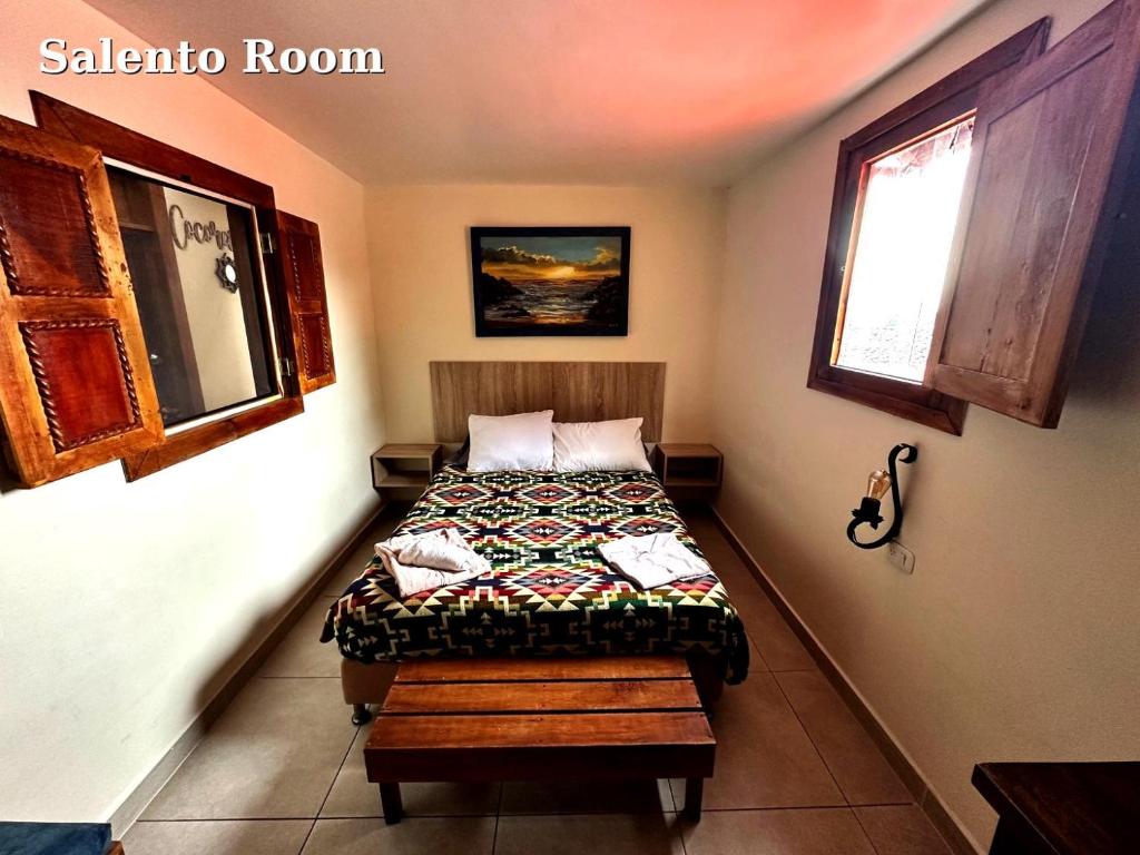 Estudio con cama extragrande